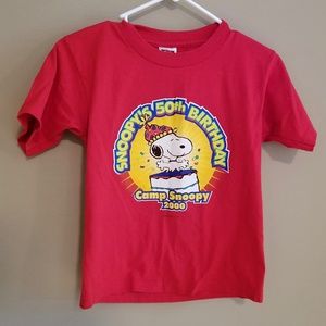 Kid's Camp Snoopy Tee sz L Boy